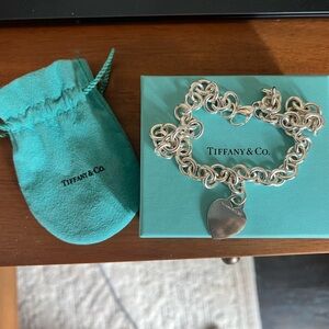 Tiffany & Co heart charm necklace